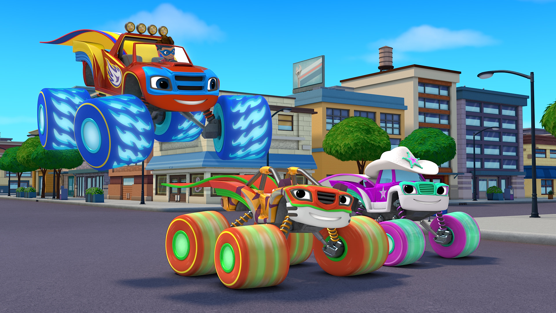 Blaze and the Monster Machines : Super Wheels vs. Pancakeio'