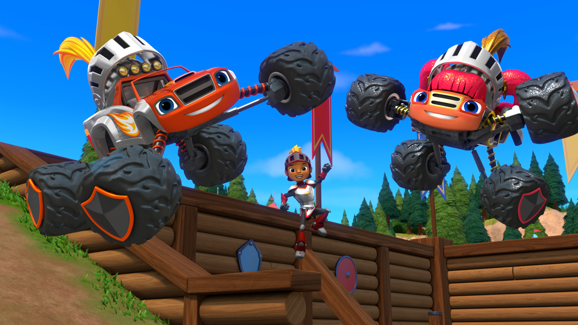 Blaze and the Monster Machines : Knights in Sparkling Armor'