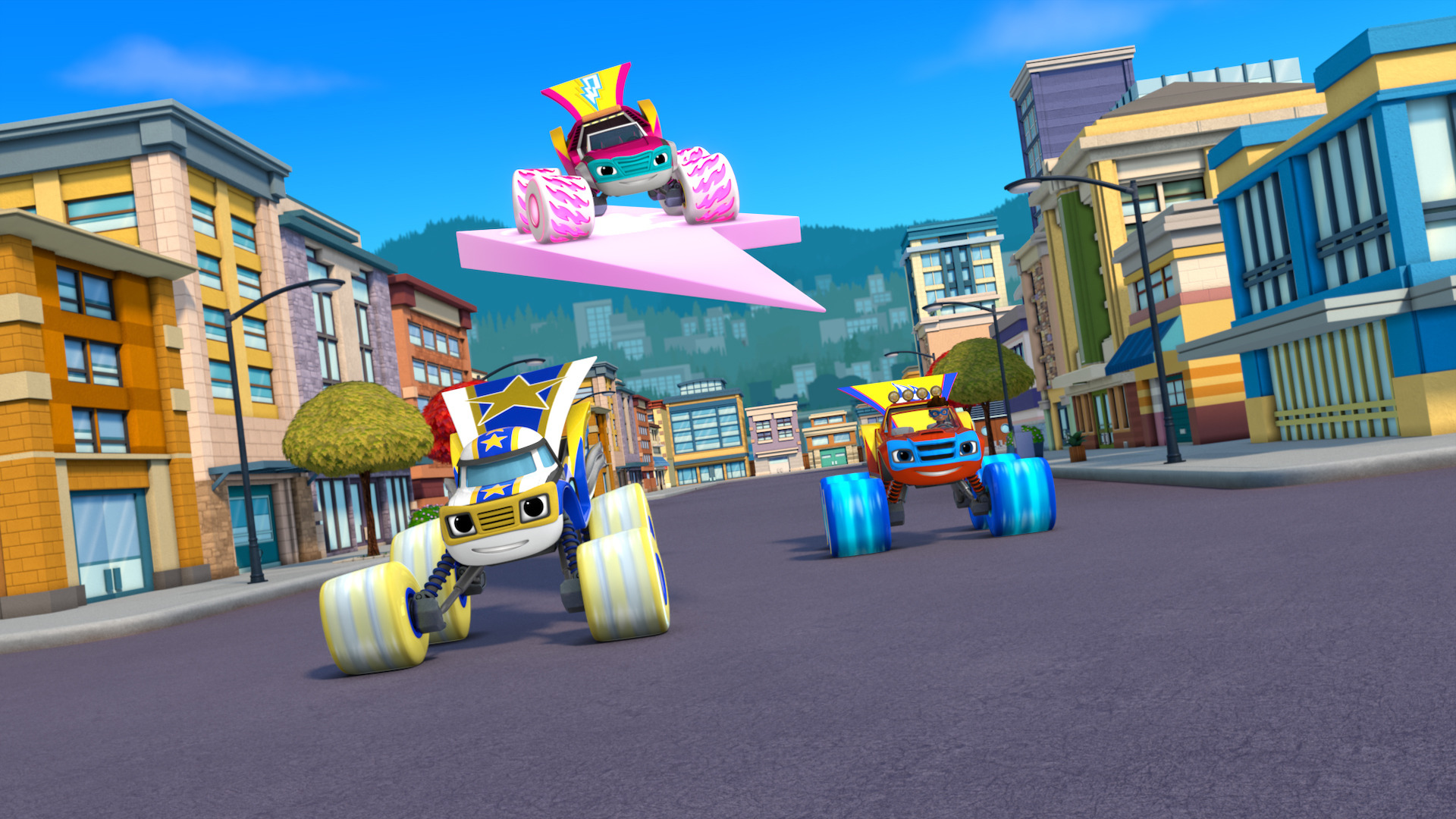 Blaze and the Monster Machines : Super Wheels vs. The Green Queen'