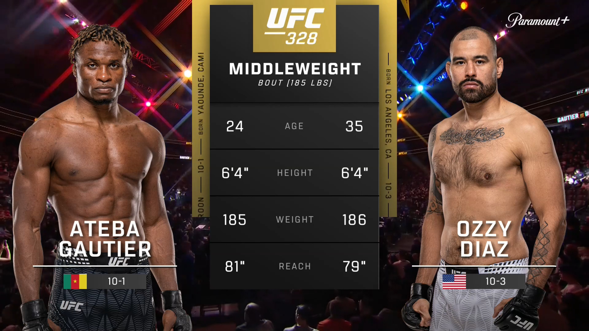 UFC : Ateba Gautier vs. Ozzy Diaz (UFC 328: Chimaev vs. Strickland - Prelims)'
